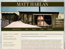 Tablet Screenshot of mattharlan.com